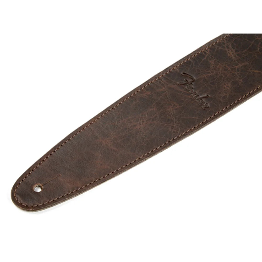 Fender 0990622050 Tahalí 2.5" Piel Cafe Artisan Crafted Leather Strap