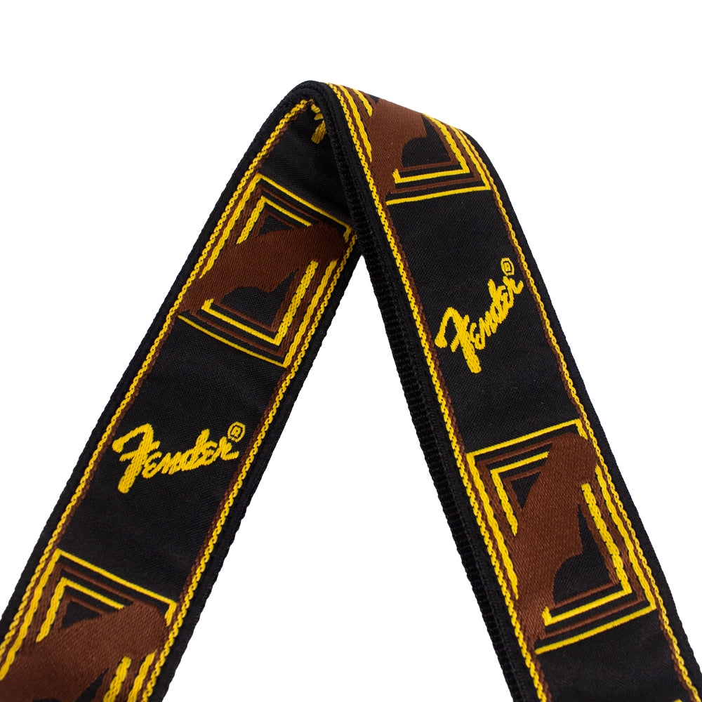FENDER 0990681000 Tahalí 2in Negro/Amarillo/Café