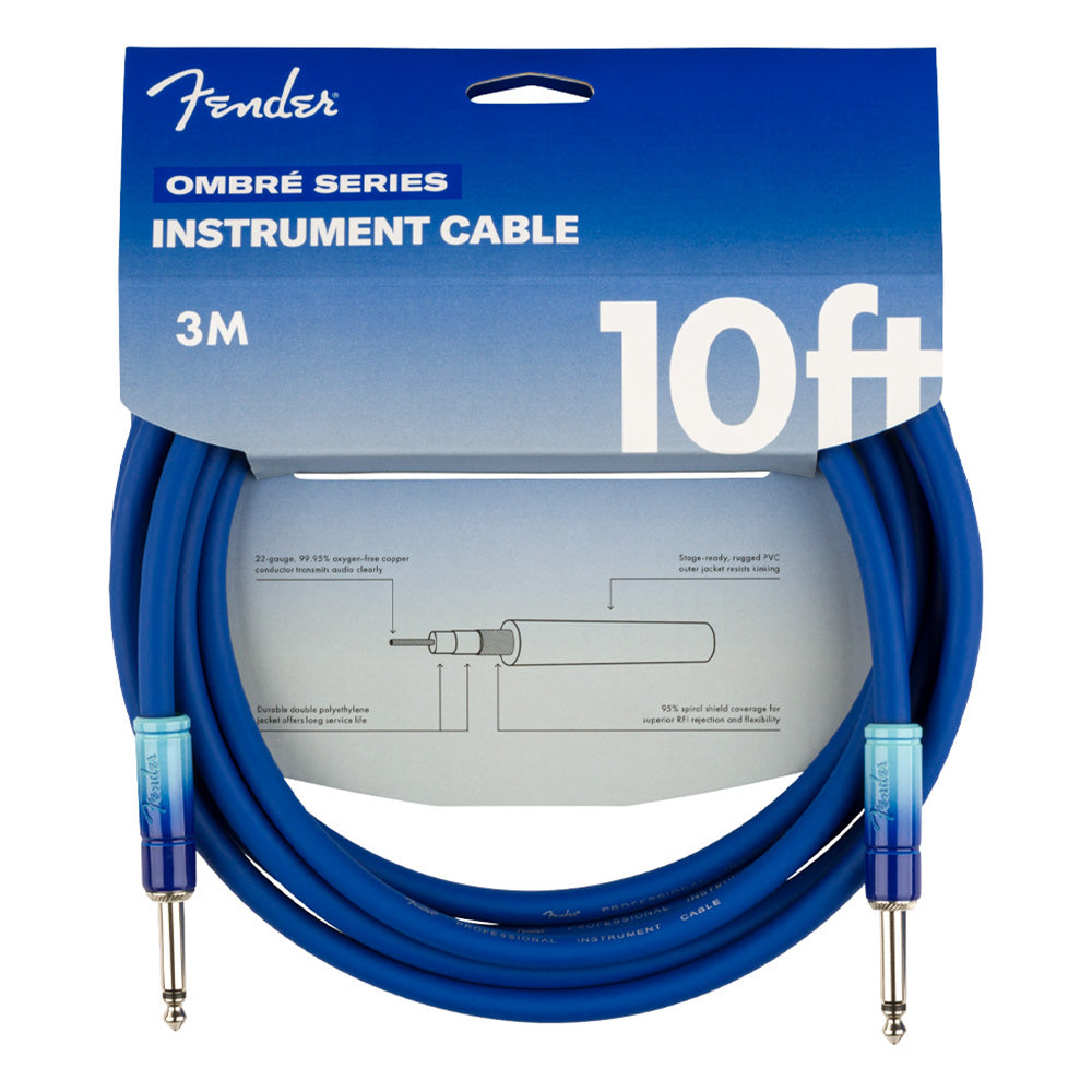 Cable Instrumento Fender 0990810210 10in Ombré Belair Blue