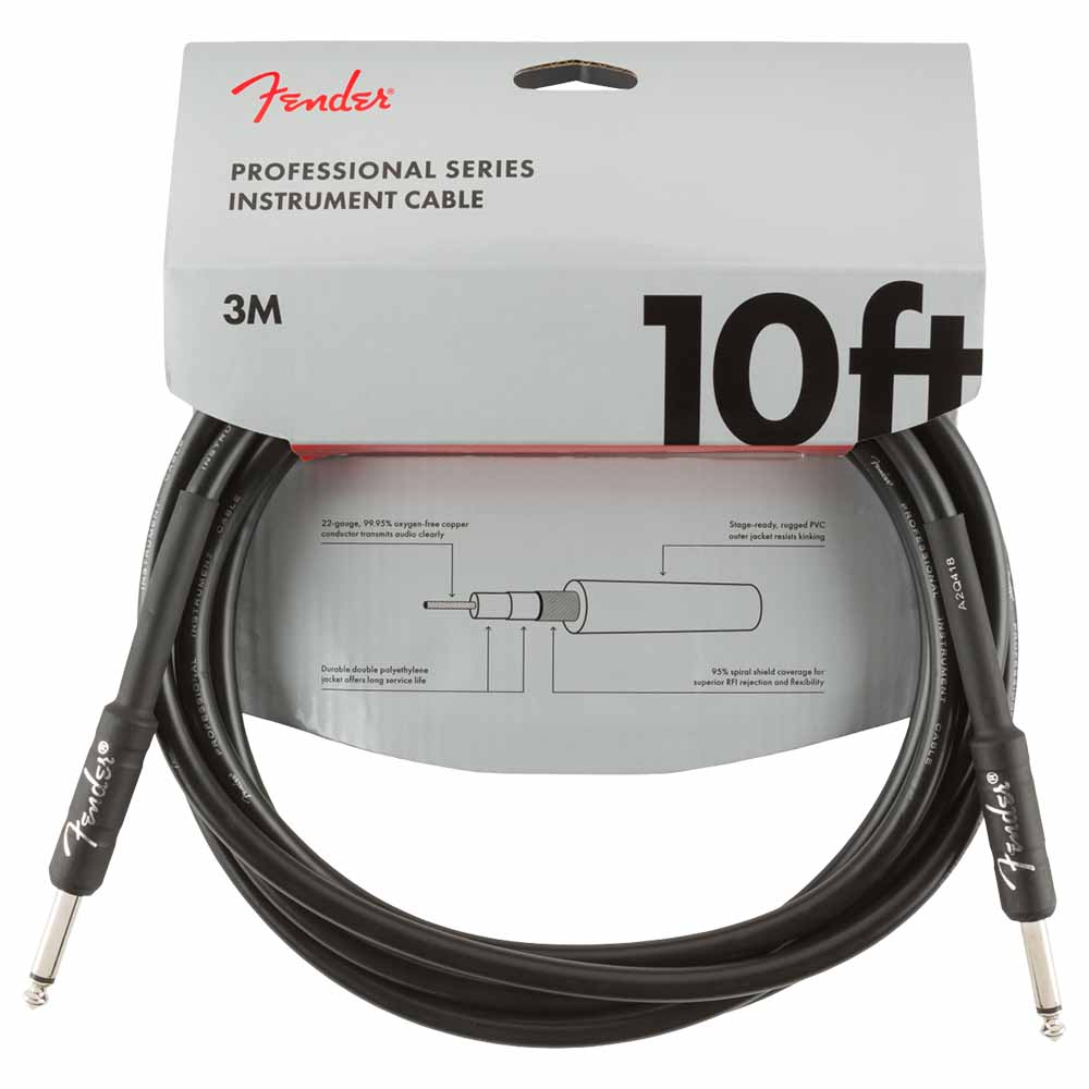 Cable para Instrumento 3m Black FENDER 0990820024
