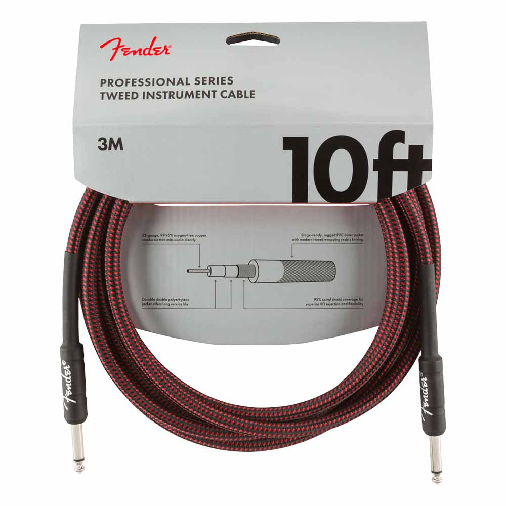 Cable para Instrumento 3m Red Tweed FENDER 0990820061