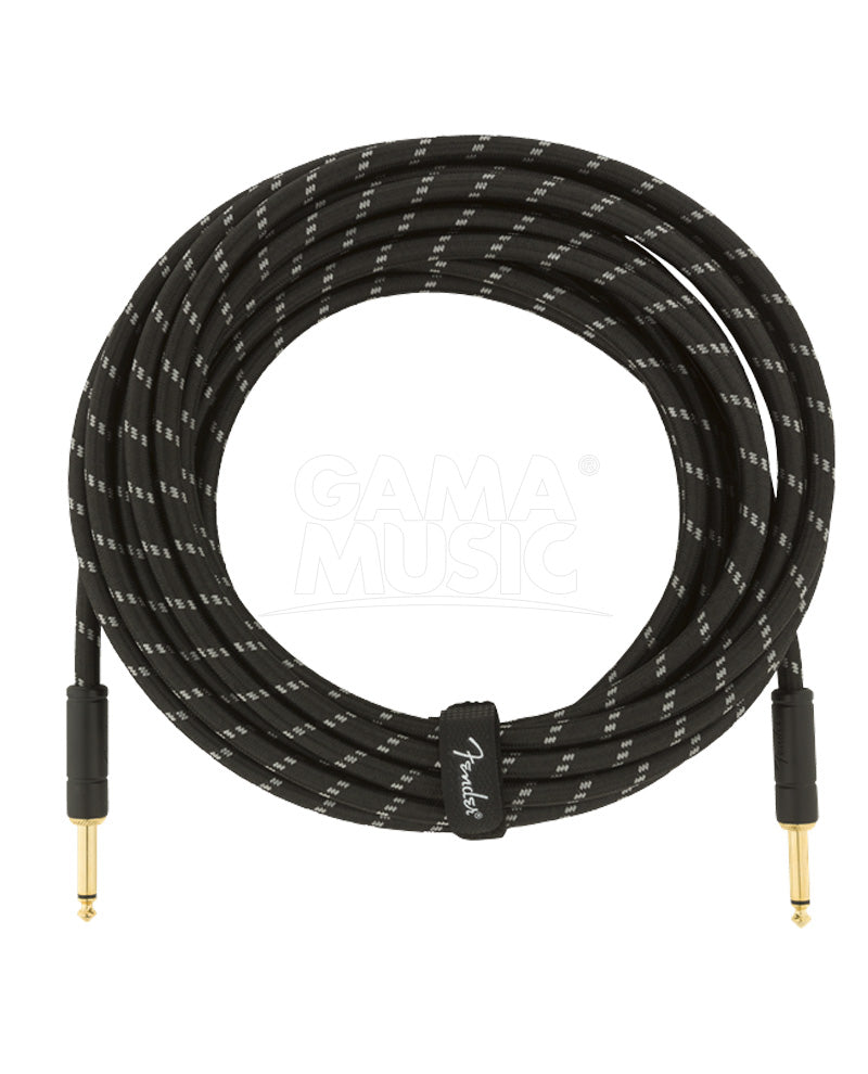 Cable para Instrumento Deluxe 7.6m Black Tweed FENDER 0990820075