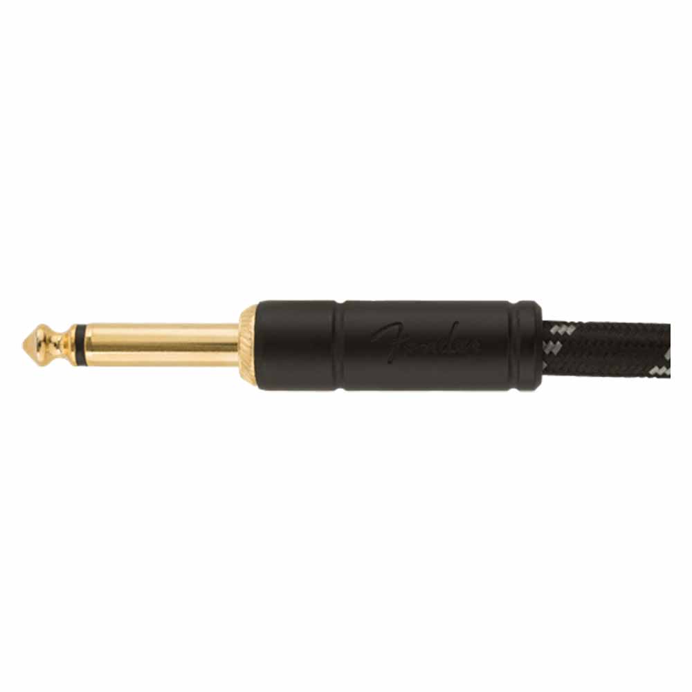 Cable para Instrumento Deluxe 3m Black Tweed con Plug Angular FENDER 0990820090