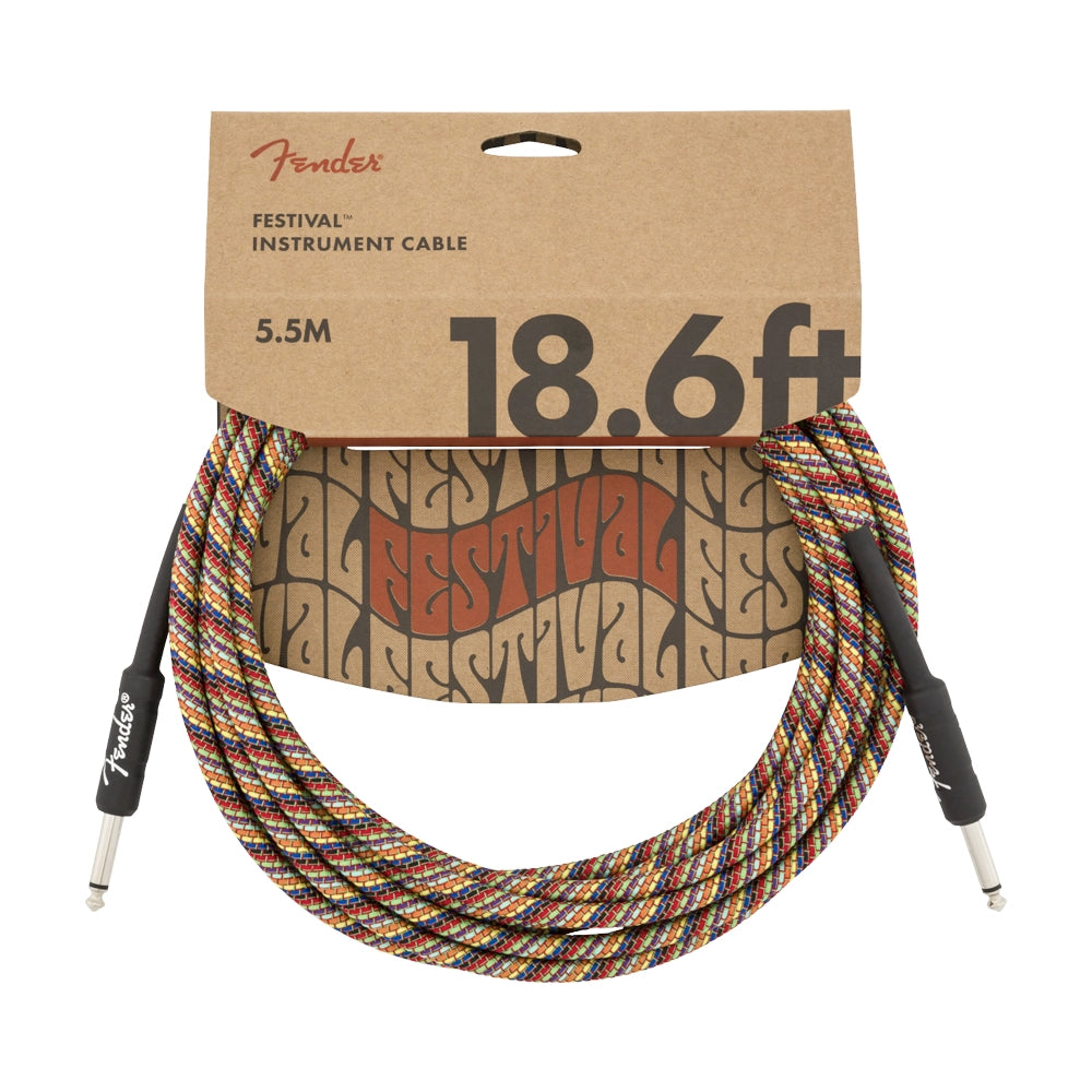 Fender 0990918299 Cable para Instrumento Festival Arcoíris 18.6' Recto/Recto