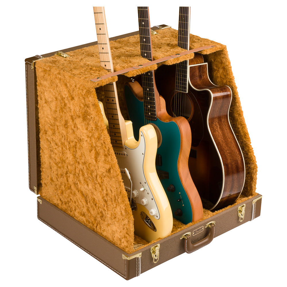 Estuche para Guitarra Fender 0991023522 Fender Classic Series Case Stand - 3 Guitar, Brown