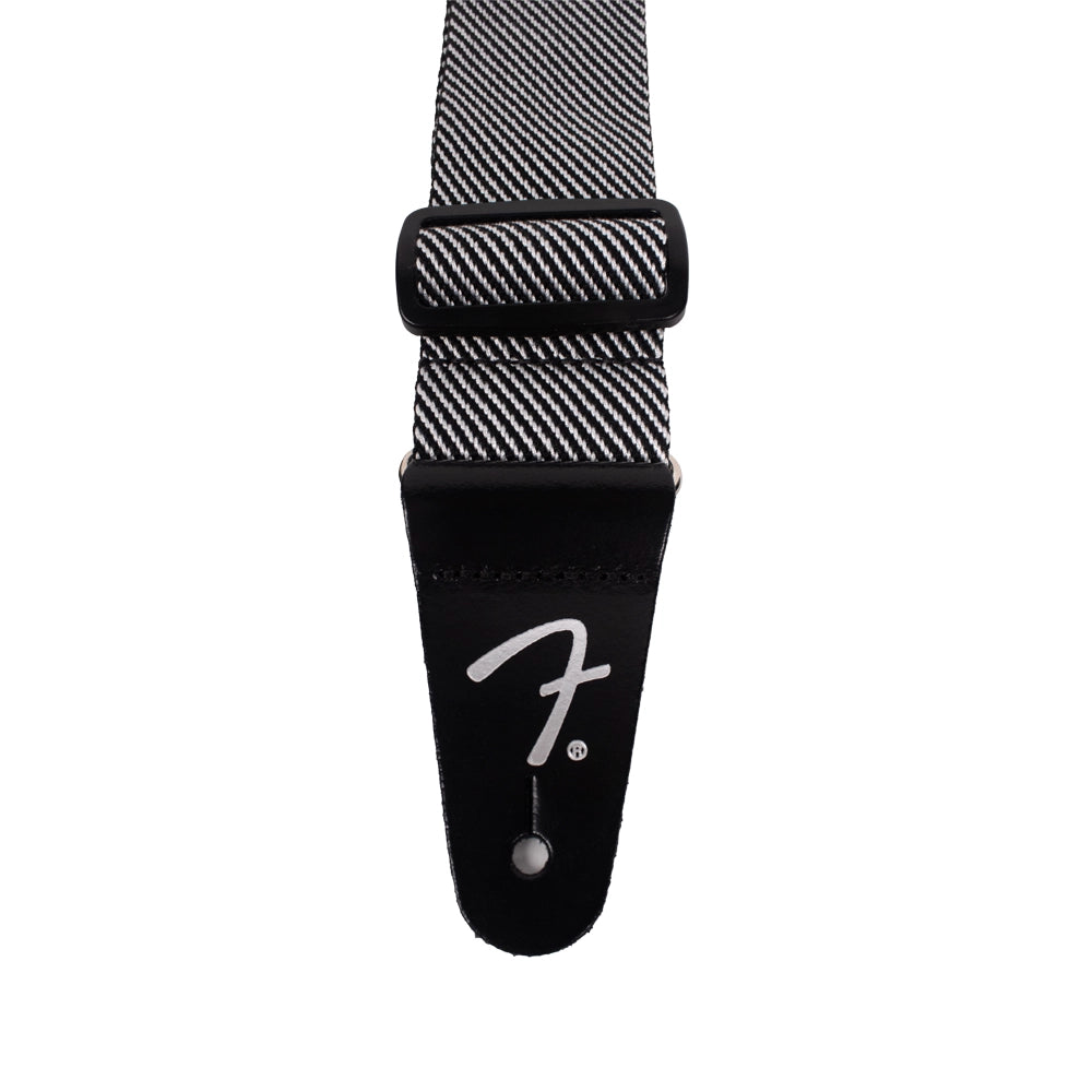 Fender 0991446406 Tahalí Tweed Modern Blanco y Negro 2 inch