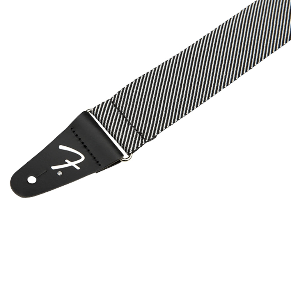Fender 0991446406 Tahalí Tweed Modern Blanco y Negro 2 inch