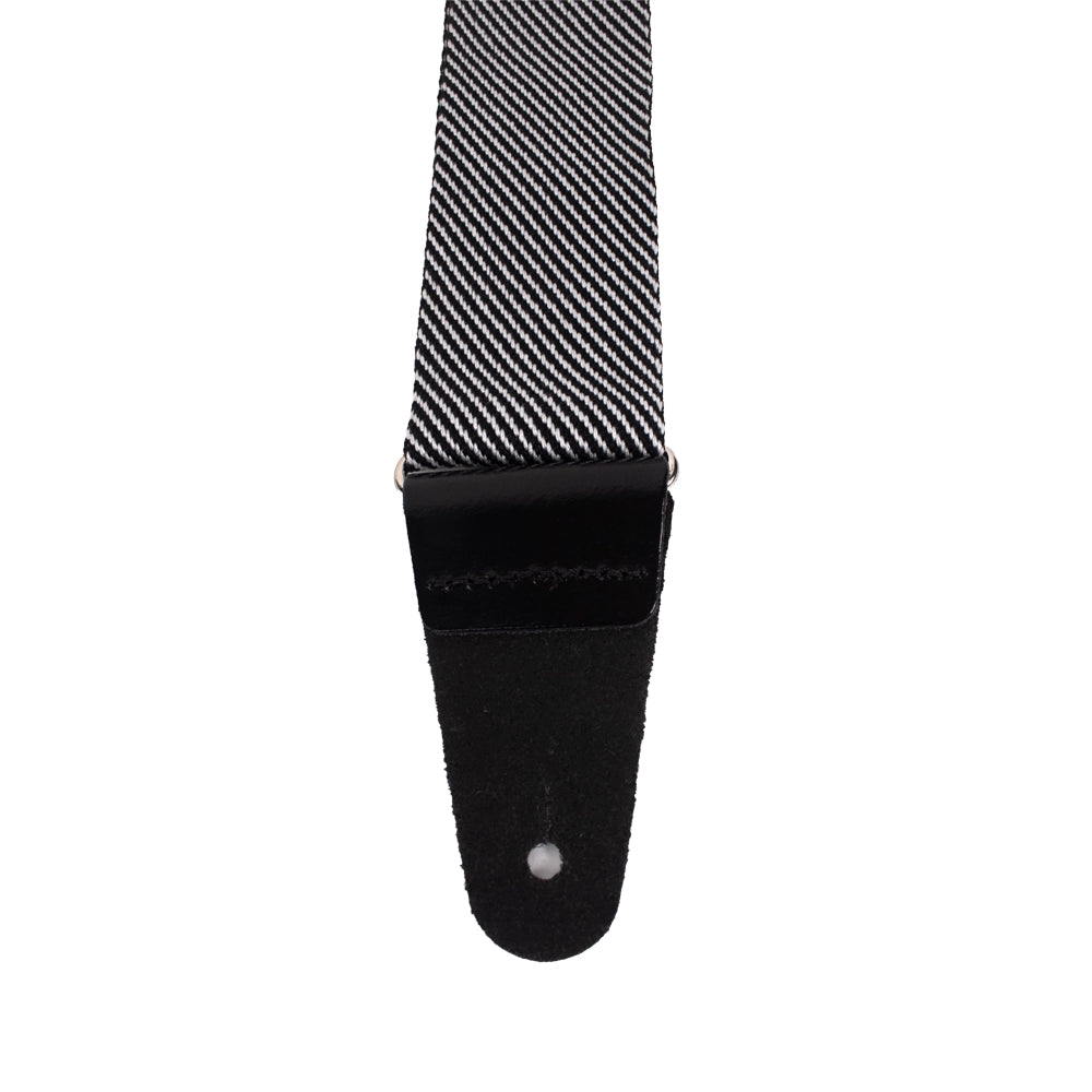Fender 0991446406 Tahalí Tweed Modern Blanco y Negro 2 inch