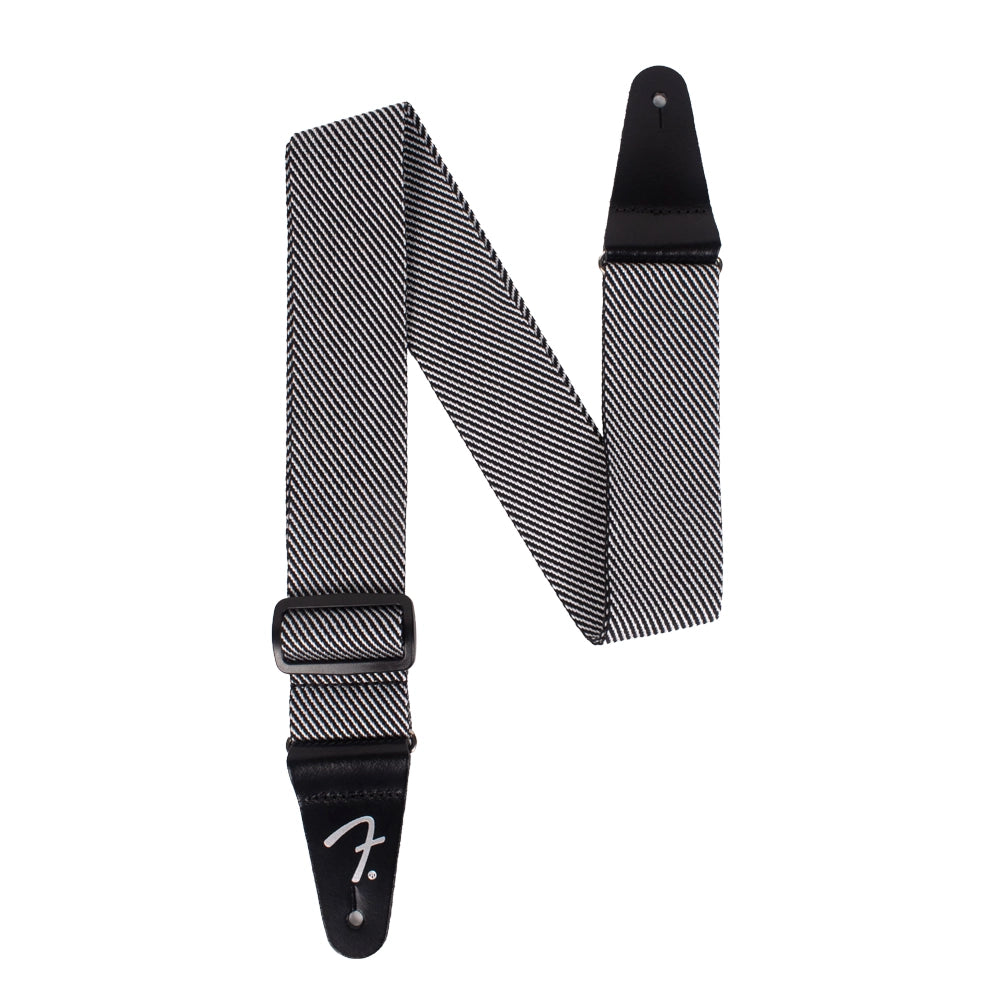 Fender 0991446406 Tahalí Tweed Modern Blanco y Negro 2"