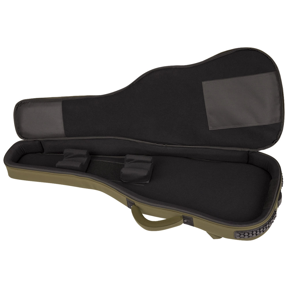 Fender 0991512498 Funda para Guitarra Eléctrica Troubadour Color Oliva
