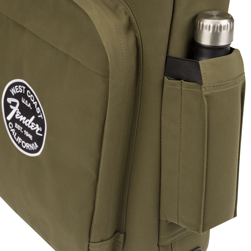Fender 0991513498 Funda para Bajo Eléctrico Troubadour Color Verde Oliva