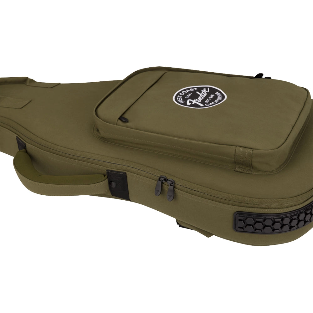 Fender 0991513498 Funda para Bajo Eléctrico Troubadour Color Verde Oliva