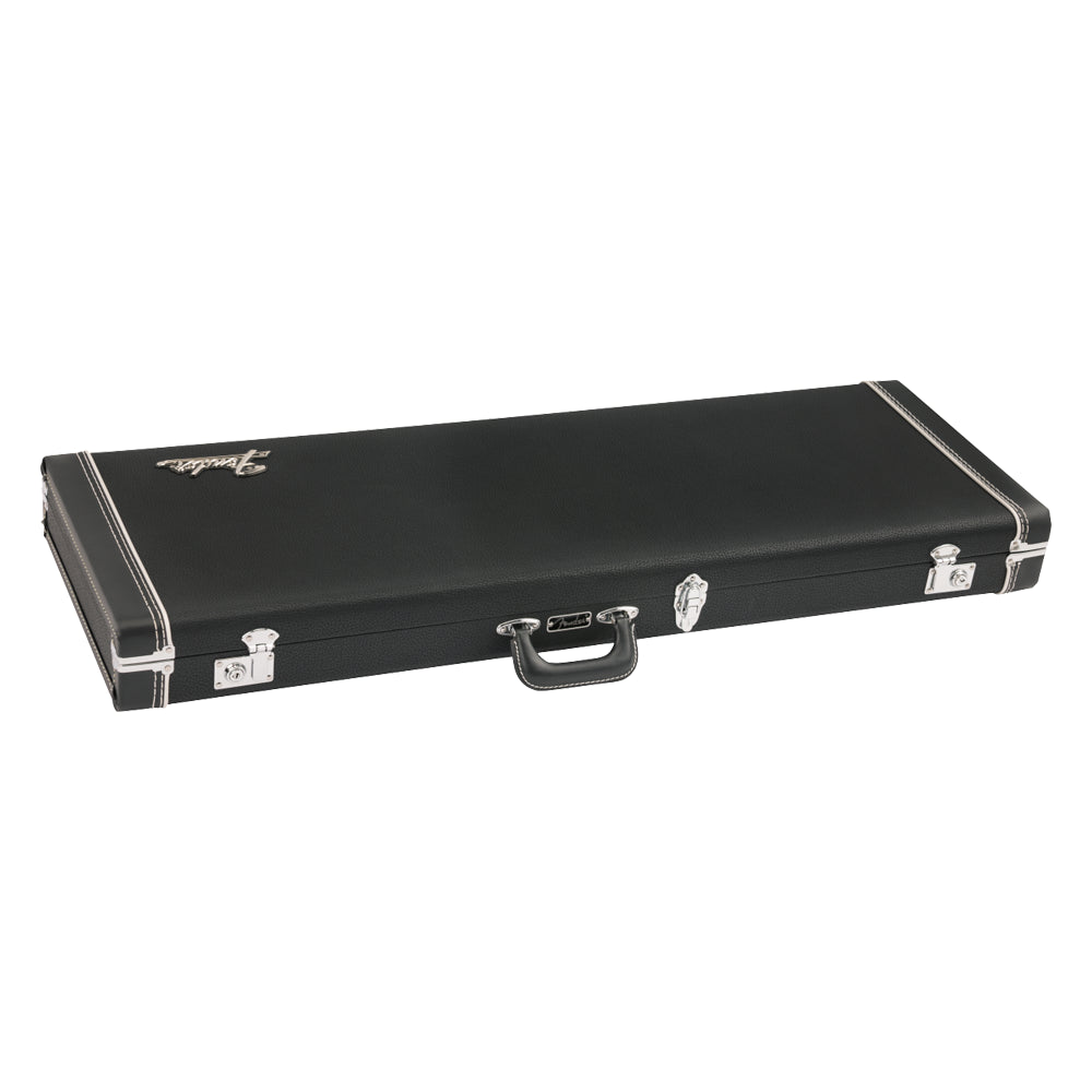 Fender 0996107306 Estuche Guitarra Eléctrica Classic Series Wood Case Strat/Tele para Zurdos Negro