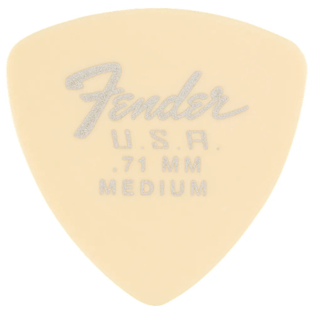 Fender 1987346800 Paquete 12 Púas Dura-Tone 346 Shape .71 Olympic White