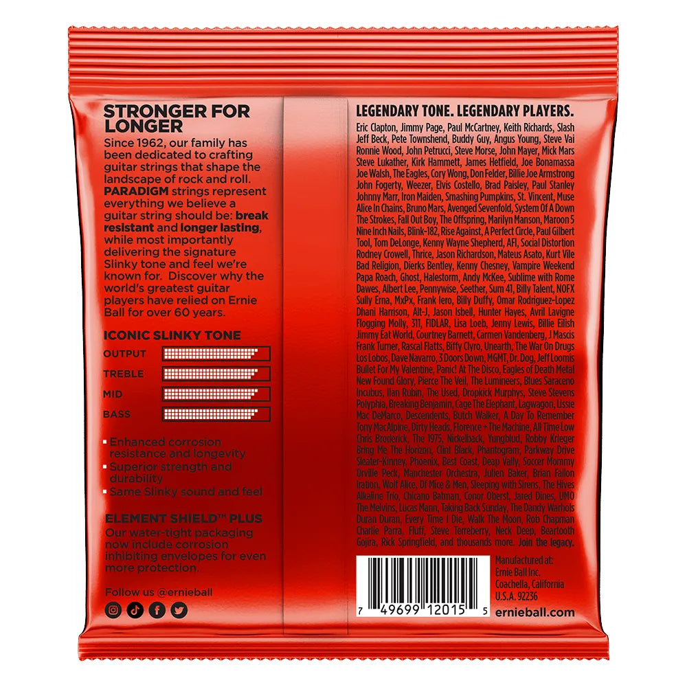 Ernie Ball 2015 Encordadura Guitarra Eléctrica Paradigm Niquel 0.010-0.052