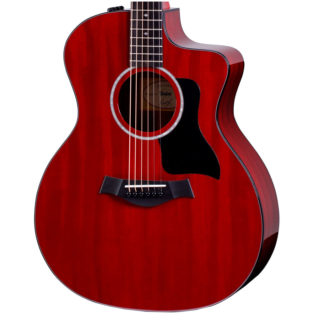 Guitarra Electroacústica Taylor 224cedlxltdtr Sapele Mahogany Trans Red