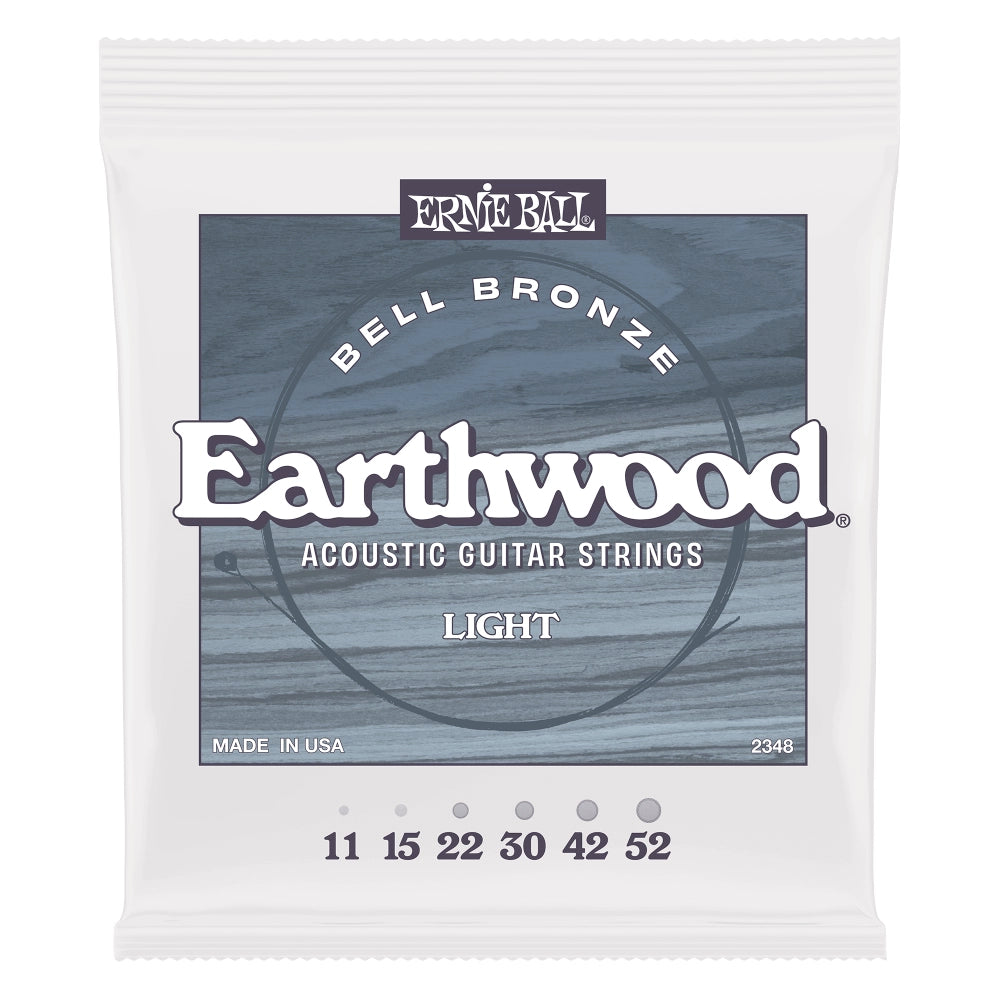 Ernieball 2348 Encordadura Guitarra Acústica Earthwood Light 11/52 Bronce