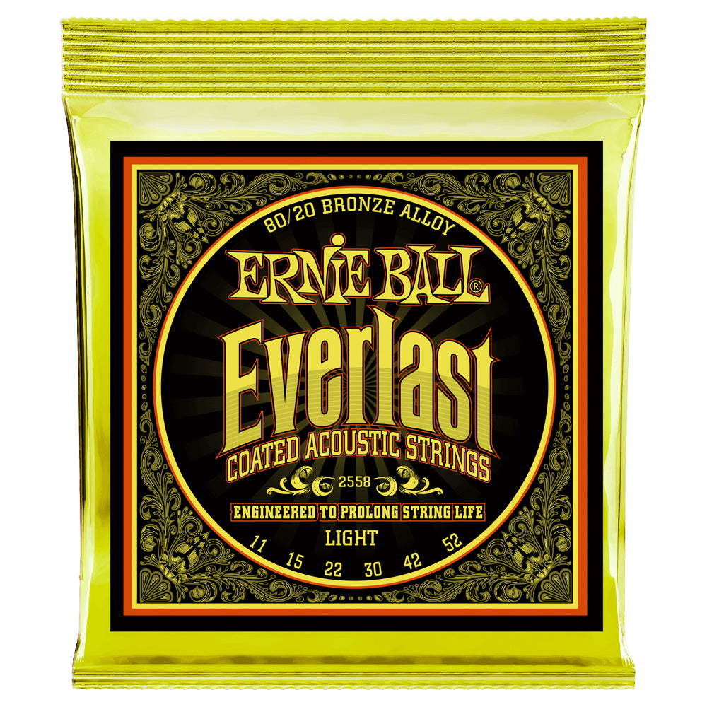 Encordadura Guitarra Acústica E.Ball ERNIEBALL 2558 Everlast