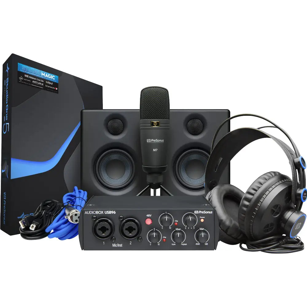 Presonus 2777714102 Paquete Interfase Audiobox Usb 96k Studio Ultimate Bundle 25th Mx