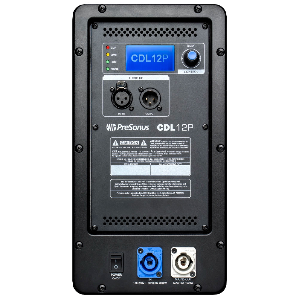 Presonus 2779114202 Bafle Cdl12P Constant Directivity Sound Reinforcement Loudspeaker Mx Line Array