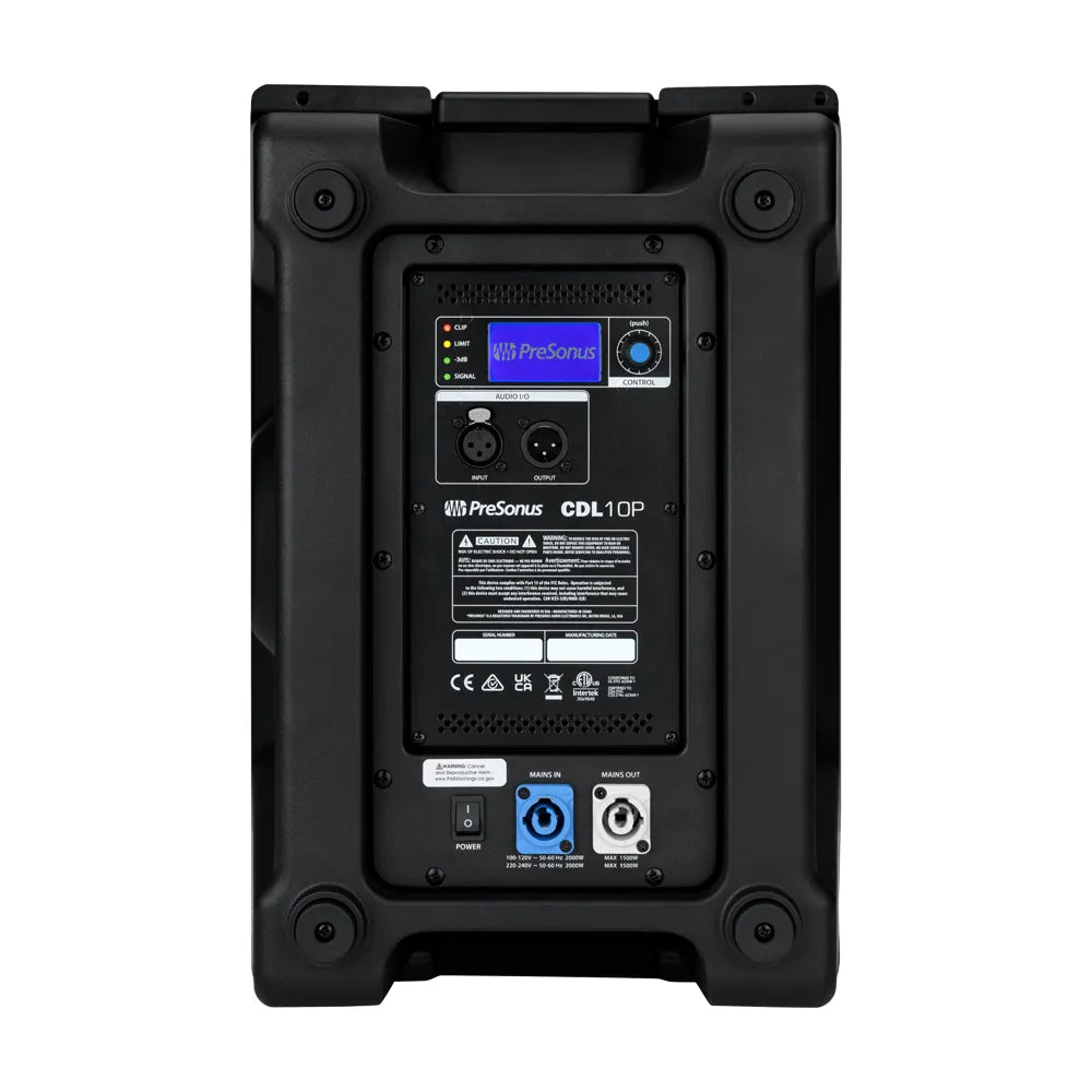 Presonus 2779114501 Bafle CDL10P Constant Directivity Sound Reinforcement Loudspeaker Black MX