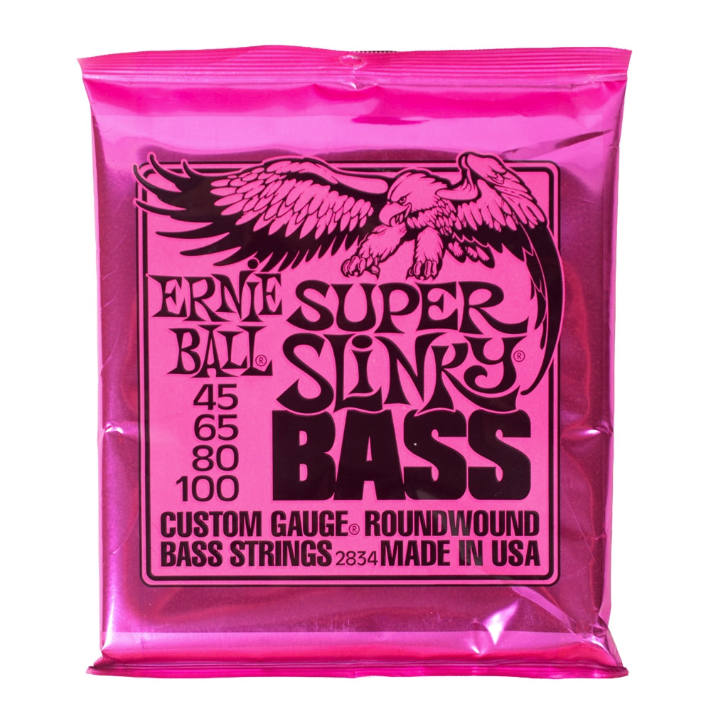 ERNIEBALL 2834 Encordadura para Bajo Eléctrico E.Ball 45/100 4 Cuerdas Super Slinky
