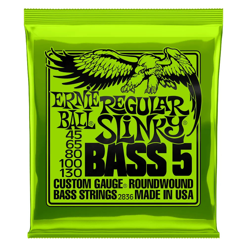 Encordadura Bajo Eléctrico ERNIEBALL 2836 45/130 5 Cuerdas Regular Slinky