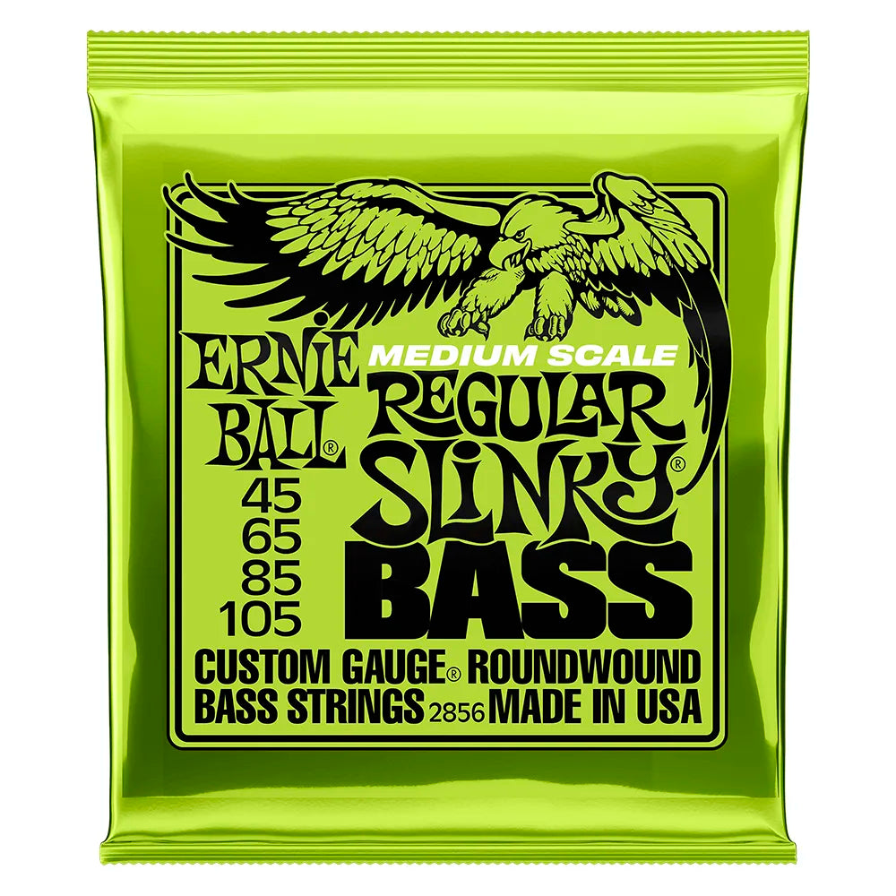 ErnieBall 2856 Encordadura Bajo Eléctrico 45/105 Slinky Medium Scale