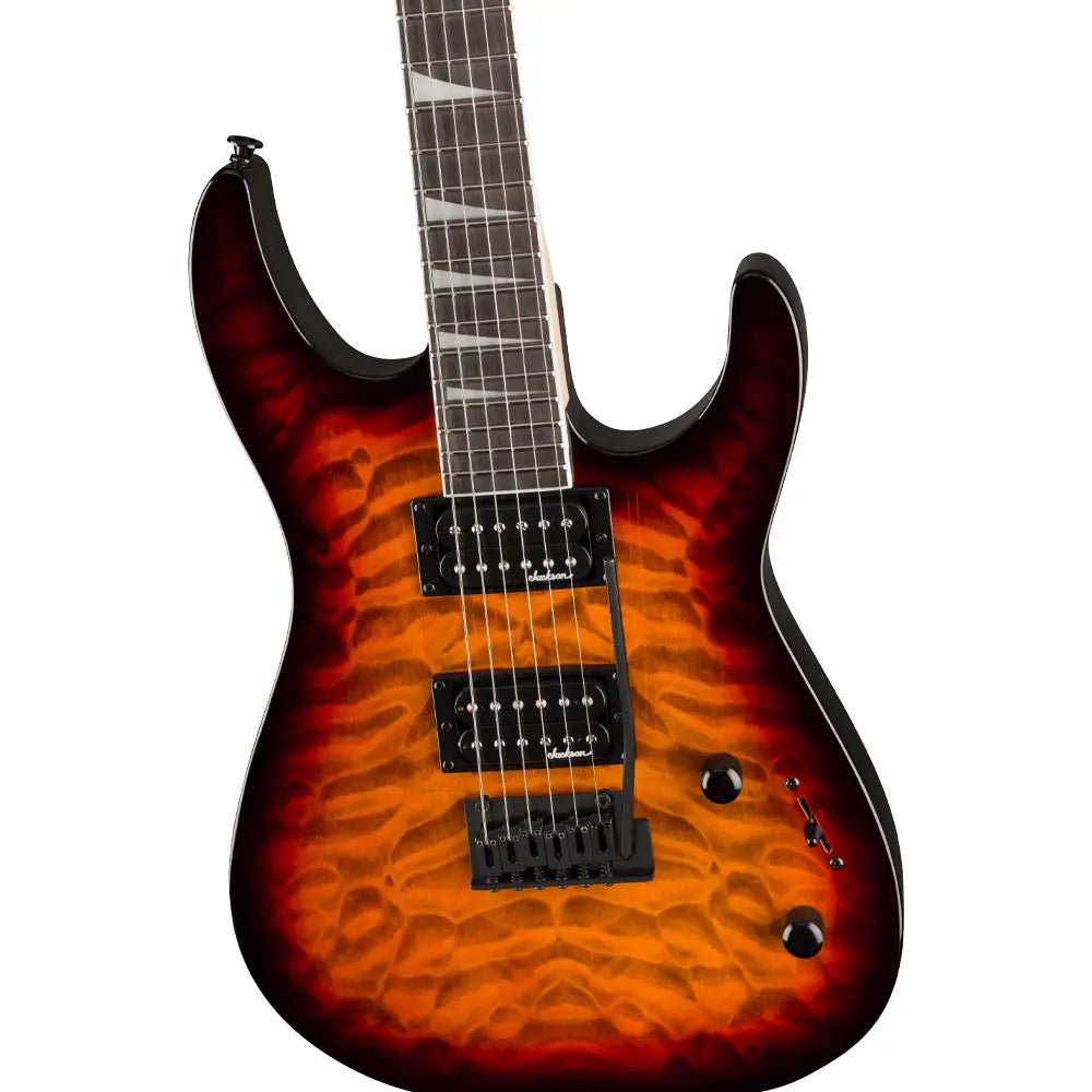 Jackson 2910231582 Guitarra Eléctrica JS Series Dinky JS20 DKQ 2PT, Transparent Tobacco Burst