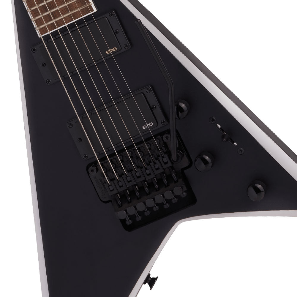 Guitarra Eléctrica Jackson 2916787568 X Series Rhoads RRX24-MG7 Satin Black with Primer Gray Bevels