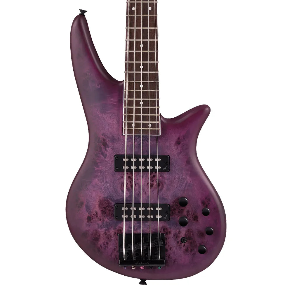 Jackson 2919924592 Bajo Eléctrico Spectra SBXP V de la serie X Acabado Morado Transparente