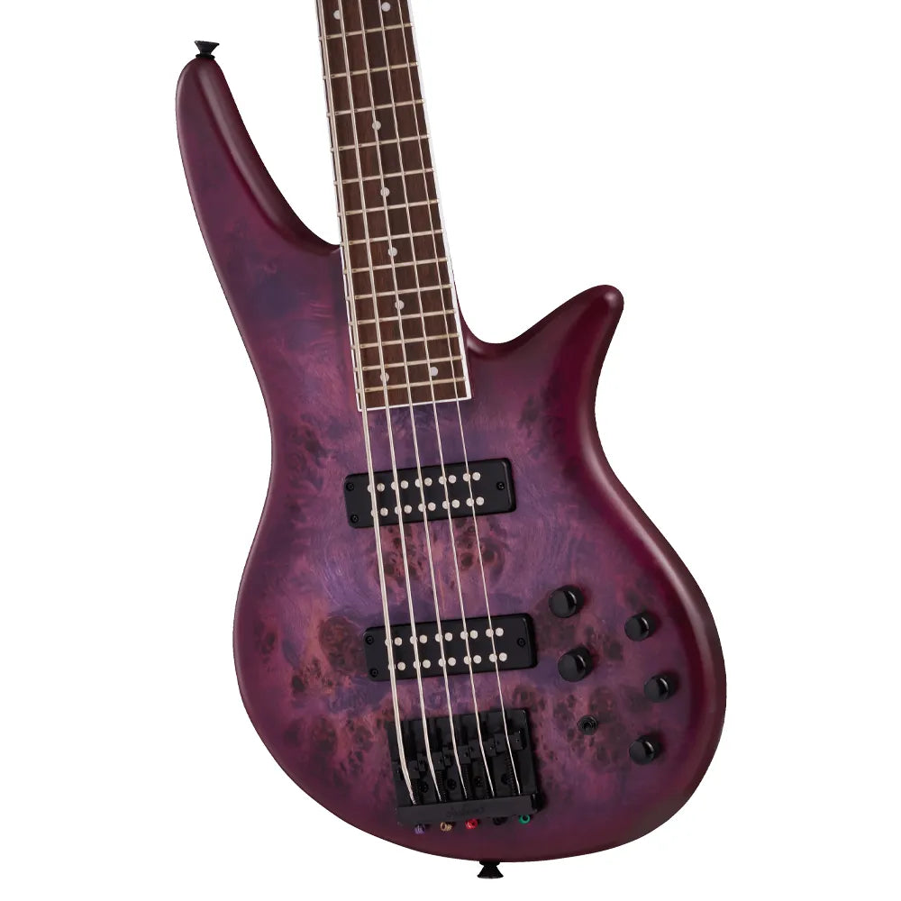Jackson 2919924592 Bajo Eléctrico Spectra SBXP V de la serie X Acabado Morado Transparente