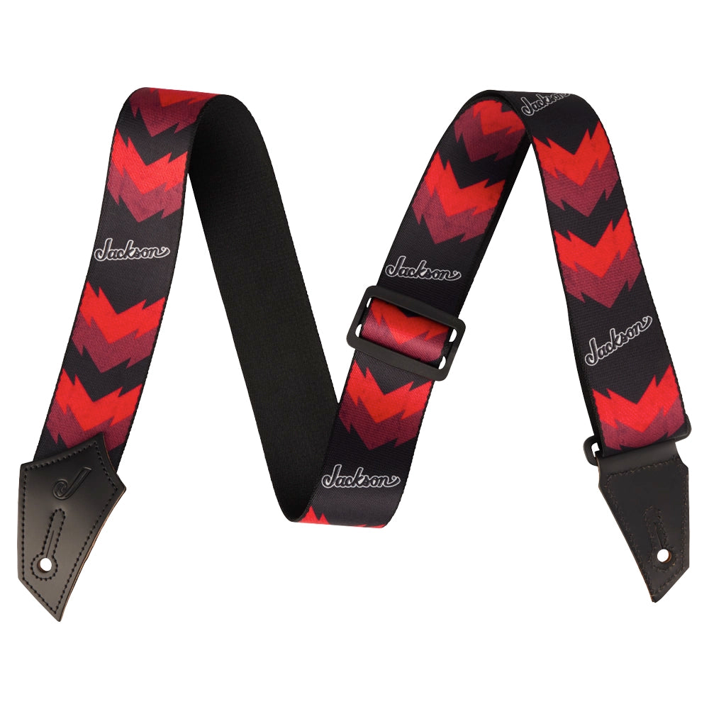 Jackson 2993258002 Tahalí con Diseño de Doble V en Negro y Rojo