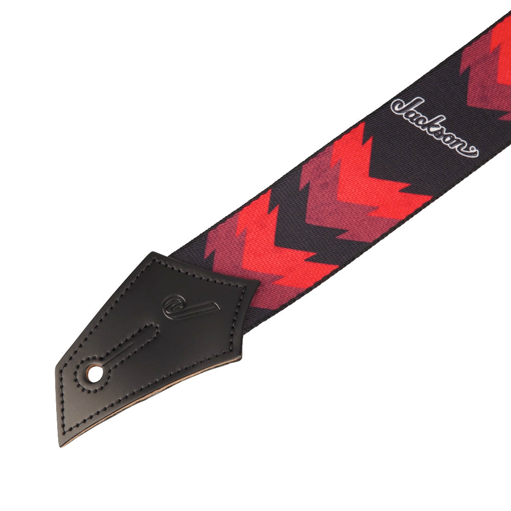 Jackson 2993258002 Tahalí con Diseño de Doble V en Negro y Rojo