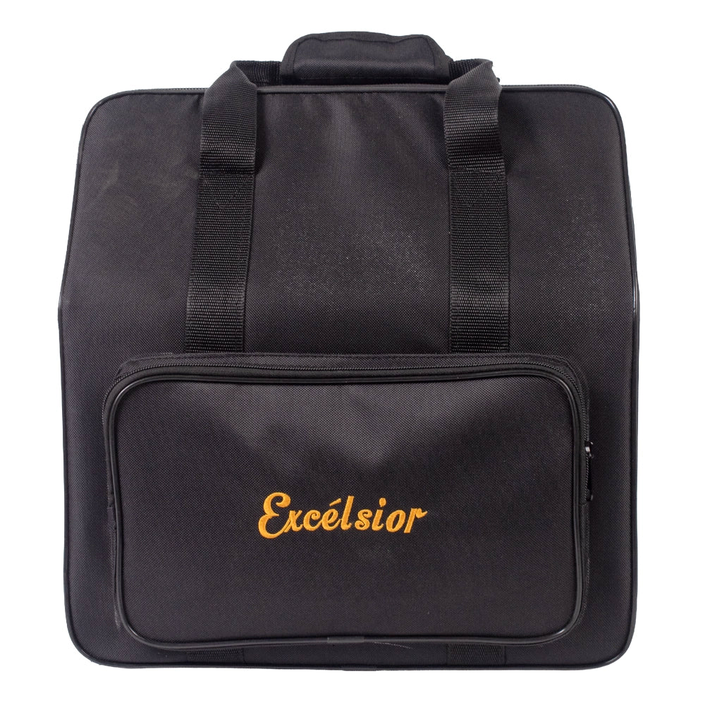 Excelsior 3012BKFBE Acordeón de Botones Fa-Si-Mi Negro con Estuche
