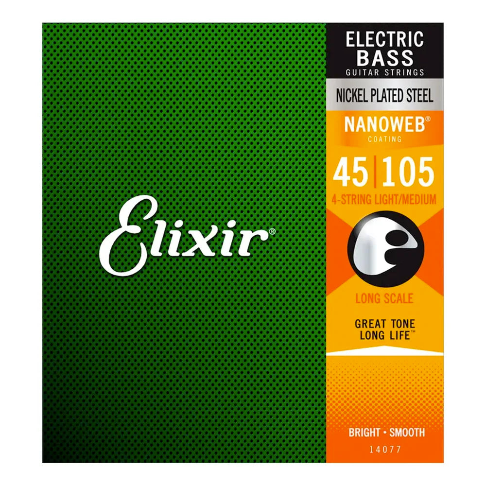 Encordadura Bajo Eléctrico Elixir 3313214077 4 Strn Lig Ht Med 045 - 105
