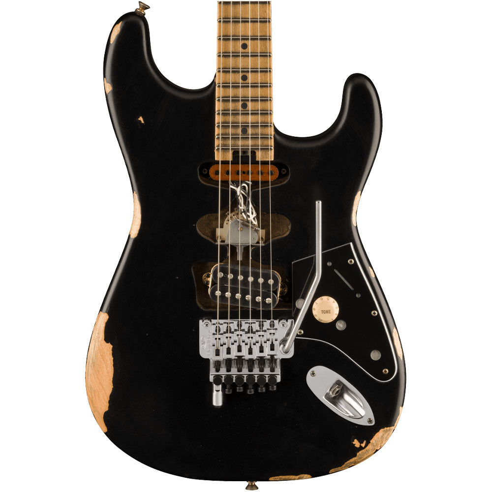 Guitarra Eléctrica EVH 5108005503 Frankie Relic Black con Funda