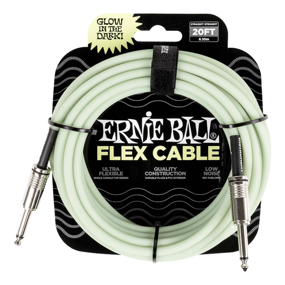 Ernieball 6437 Cable 6.10 Mts Verde Fosforescente Recto/Recto