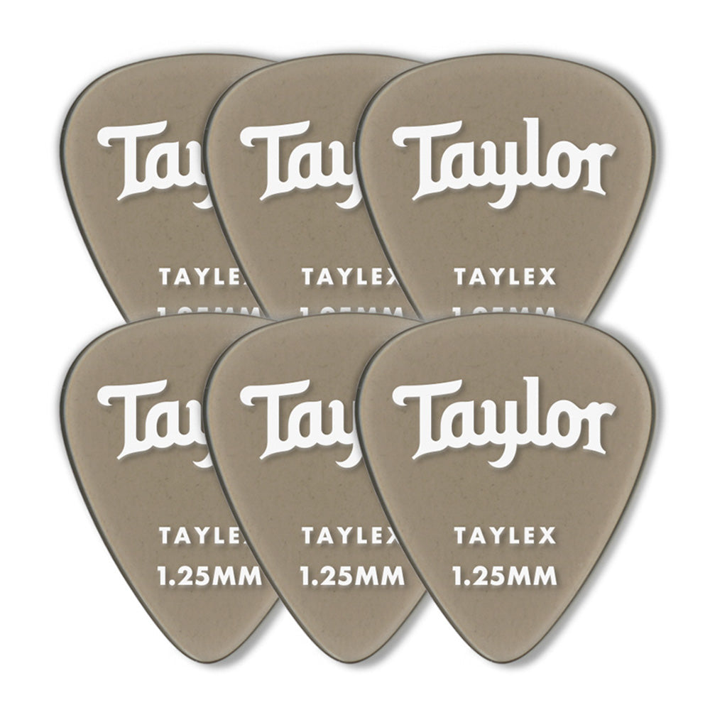 Taylor Premium 351 Taylex Smoke Gray 1.25 Mm con 6 Paquete Púas 70714