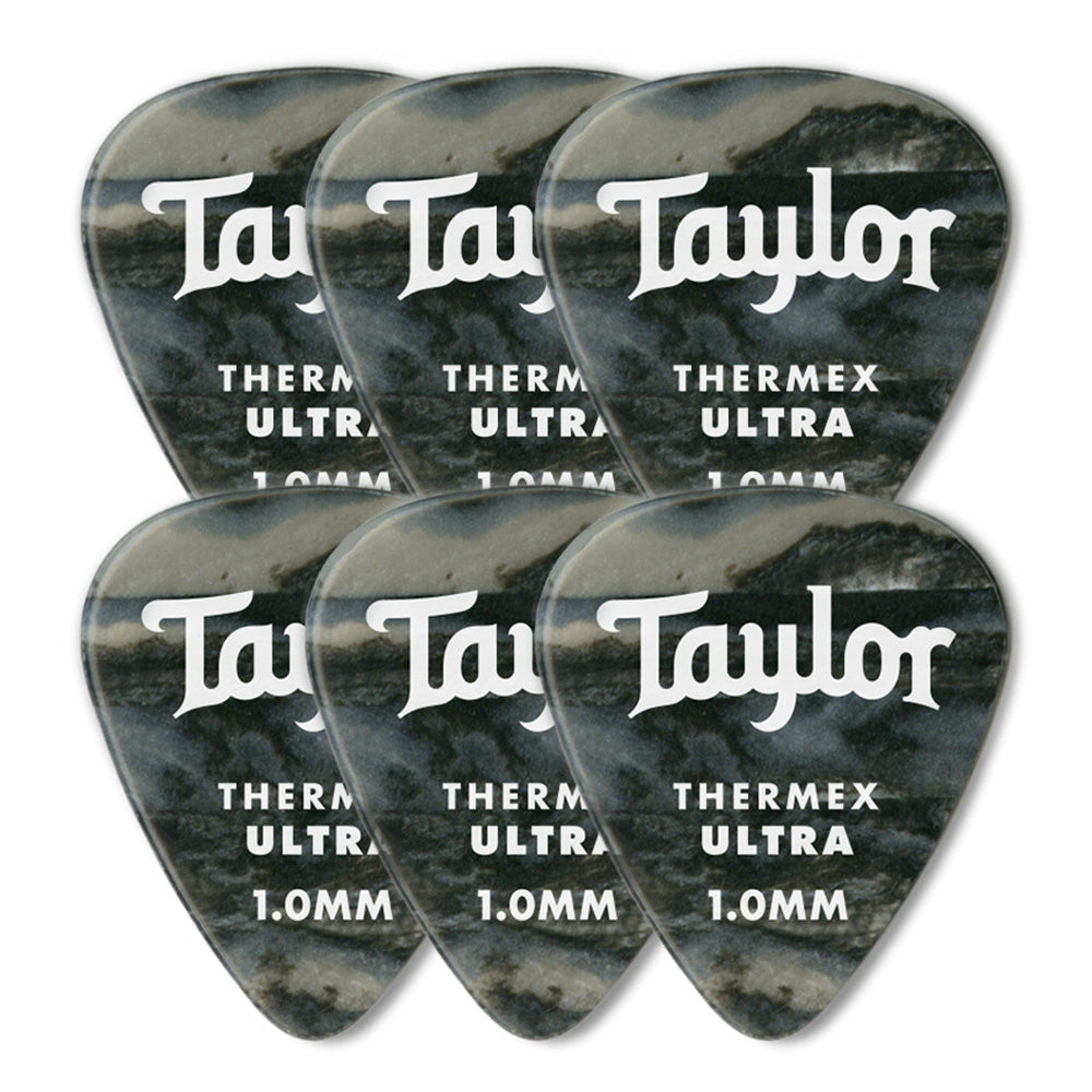 Paquete Púas Taylor 80717 Premium 351 Thermex Ultra Bik Onyx 1.25 Mm con 6