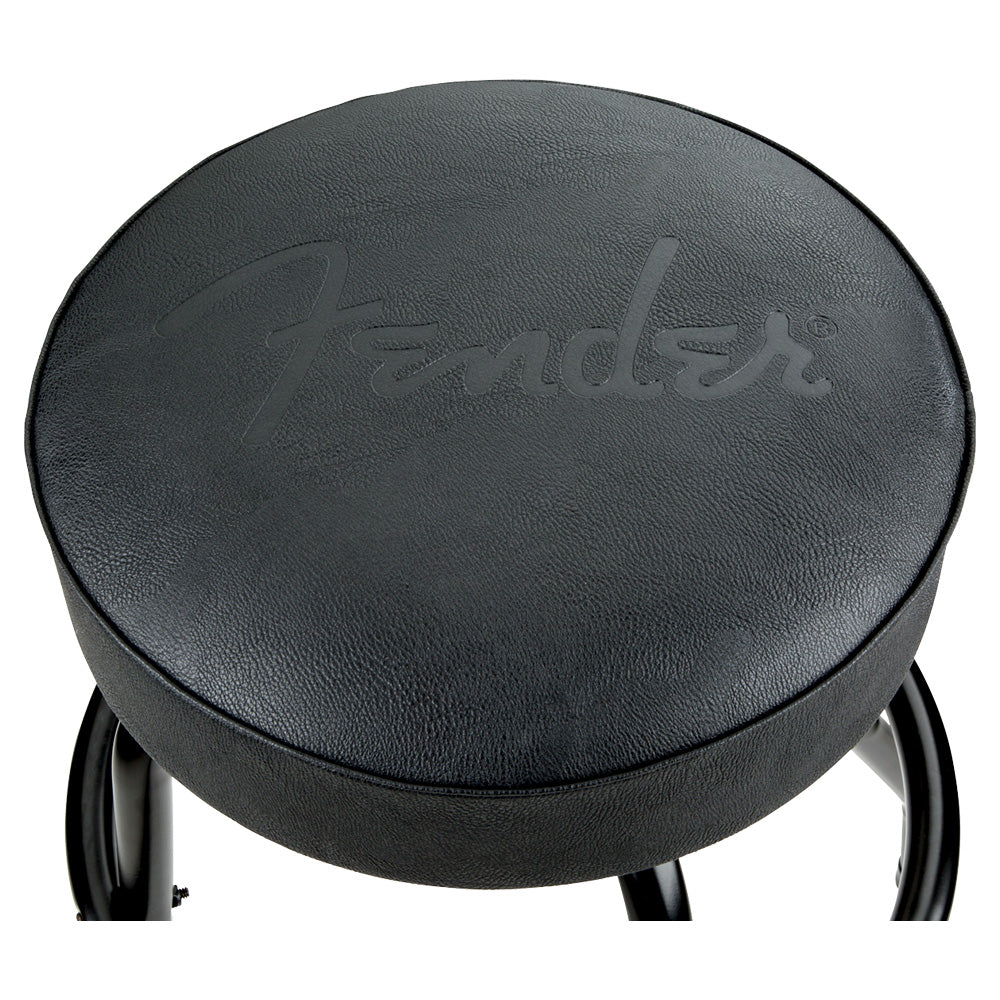 Banco De Metal Fender 9192022001 Embossed Black Logo Barstool, 24in