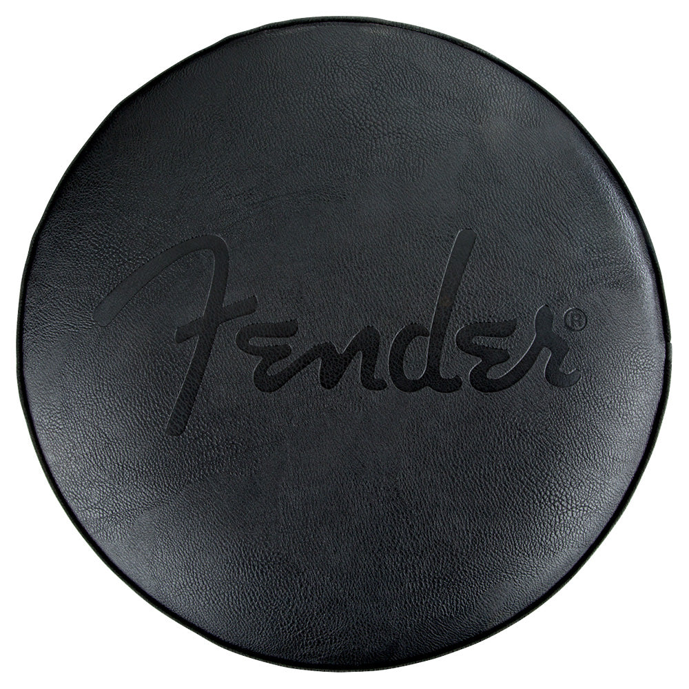 Banco De Metal Fender 9192022001 Embossed Black Logo Barstool, 24in