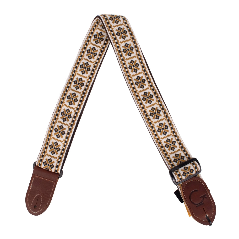 Gretsch 9220060101 Tahalí G Brand con Extremos Marrones de Diamante