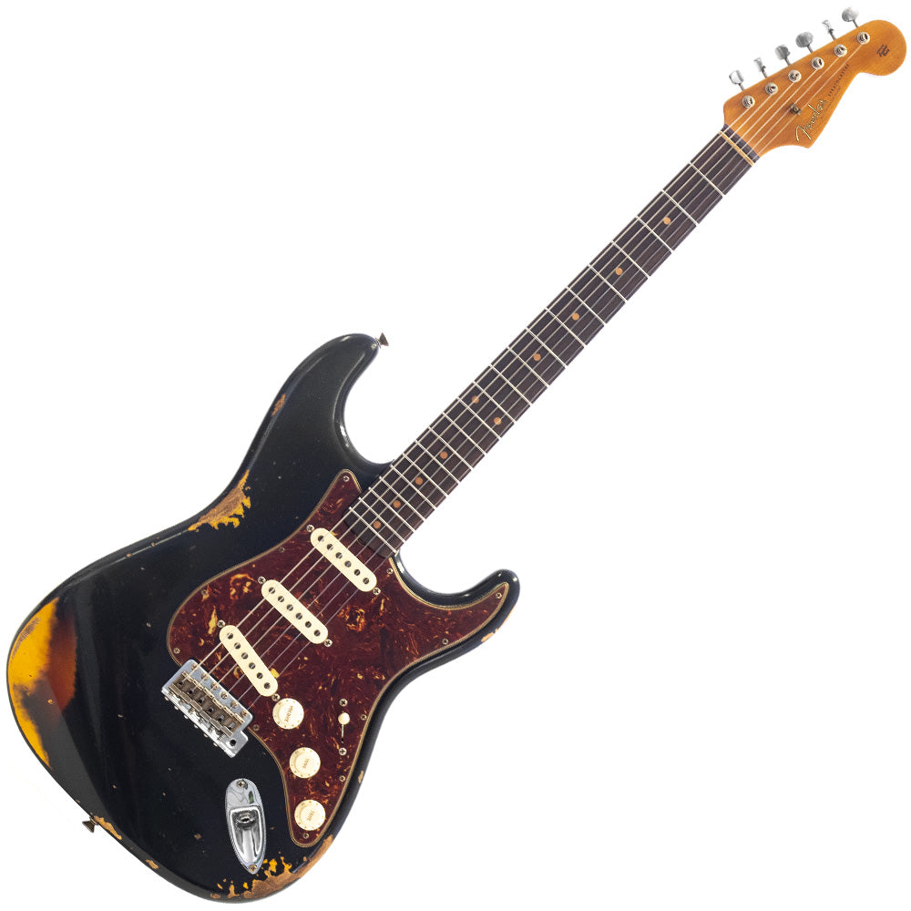 Guitarra Eléctrica Fender Custom 9231013162 S21 Ltd 61 Stratocaster Heavy Relic A Black 3tsb
