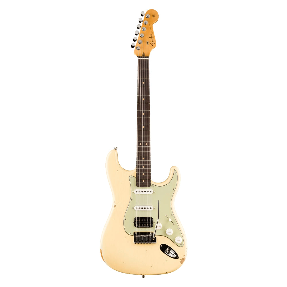 Fender 9231016435 Guitarra Eléctrica Custom Deluxe HB S-1 Strat Relic with Closet Classic Hardware Vintage White