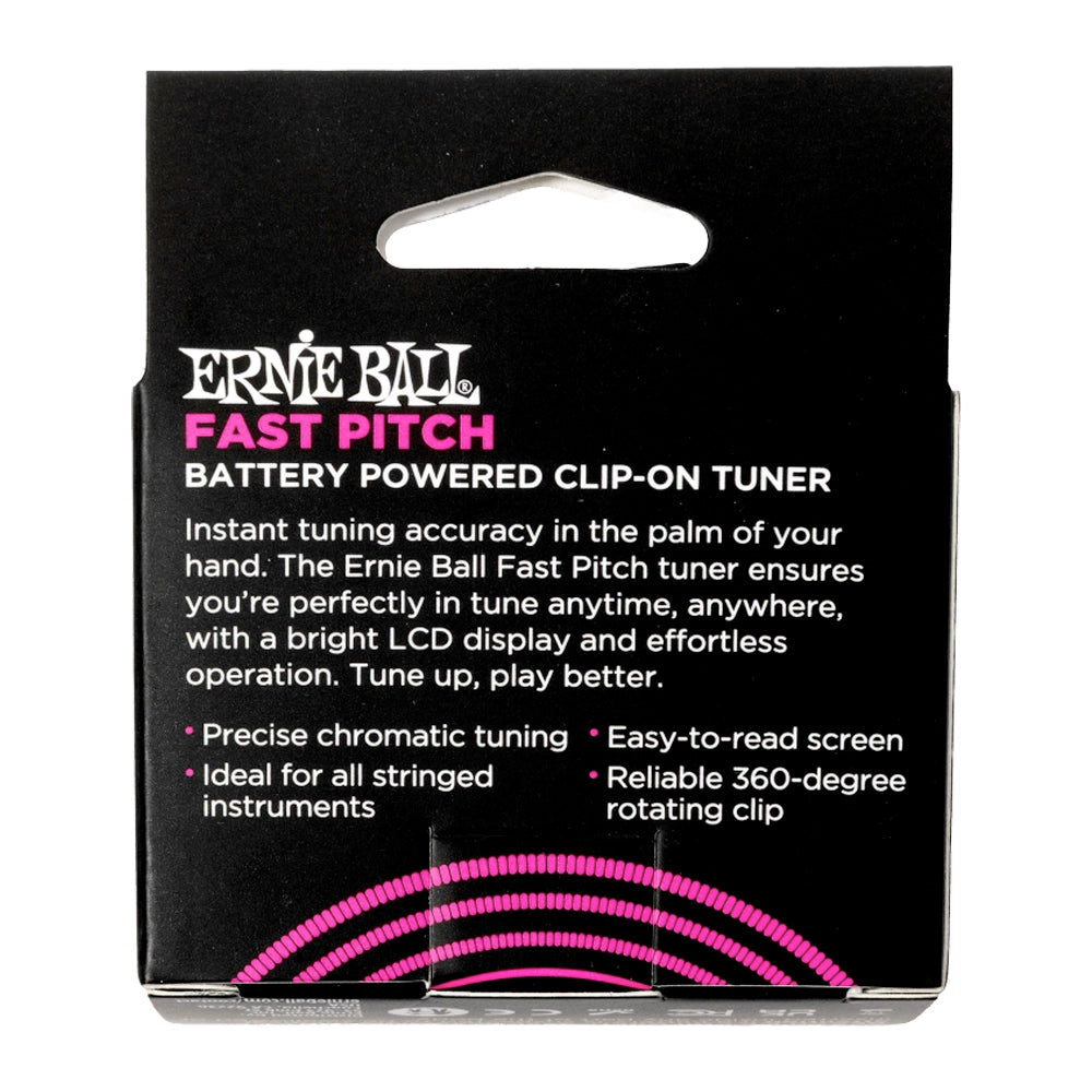 Ernieball 9644 Afinador Fast Pitch Clip Negro