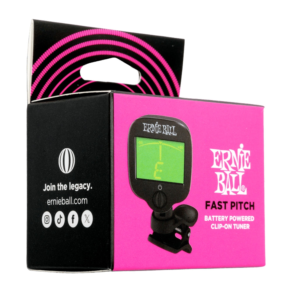 Ernieball 9644 Afinador Fast Pitch Clip Negro