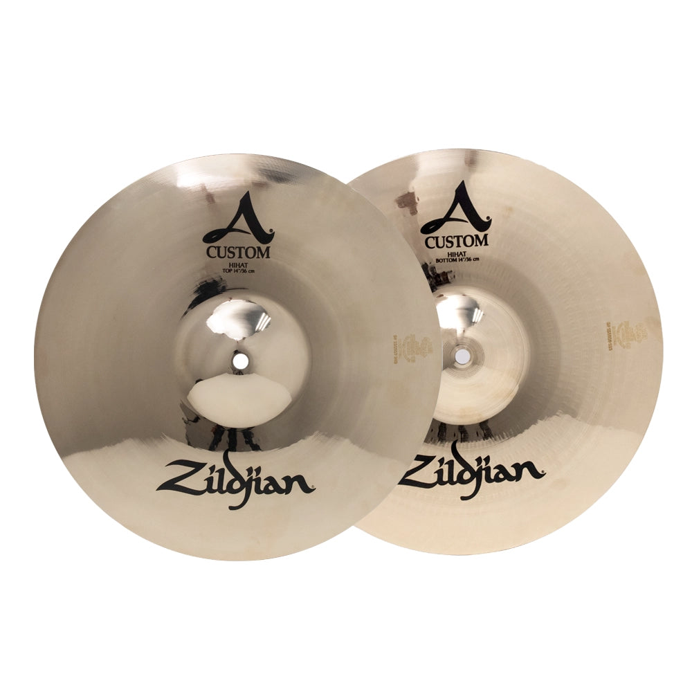 Zildjian A2057911 Paquete de Platillos Serie A Custom 14" Hi-Hats Crash 16" Crash 18" y Medium Ride 20"