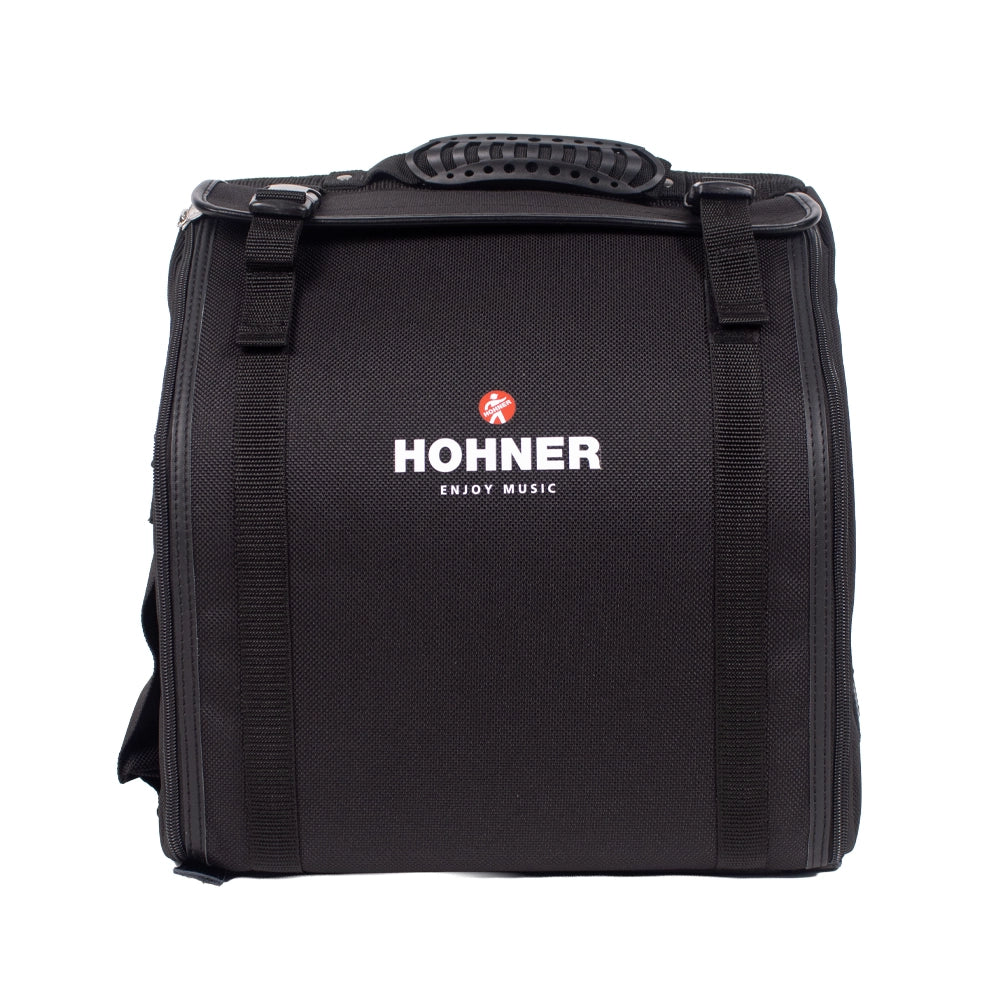 Hohner A48221 Acordeón de Botones Compadre SOL-DO-FA Black Silver Grill
