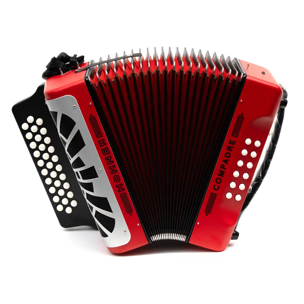 Hohner Compadre A4824s Acordeón Gfc Rojo con Funda Botones